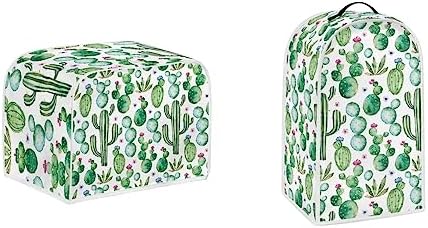 Psesaysky Cactus Toaster Covers Kitchen Appliance Case for 2-Slice Toaster Microwave Oven Small Kitchen Machine Cover Anti-Scratch Fingerprint Blender Cover Lightweight