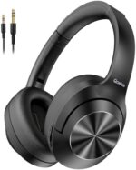 Qaekie Active Noise Cancelling Headphones - 100H Playtime Wireless Over Ear Bluetooth Headphones Deep Bass, Noise Canceling Wireless Headphones with Mic, HiFi Audio for Adults Travel/Home/Office