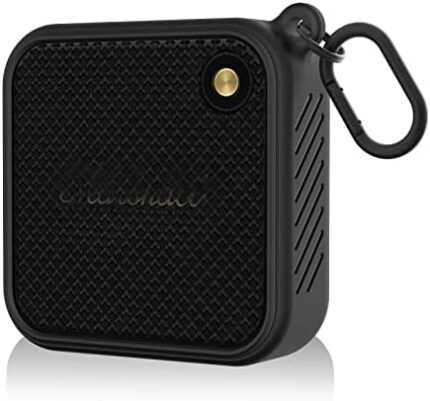 Qoosea Silicone Case for Marshall Willen Portable Bluetooth Speaker Travel Carrying Gel Soft Skin, Waterproof Rubber Pouch Sleeve for Marshall Willen Portable