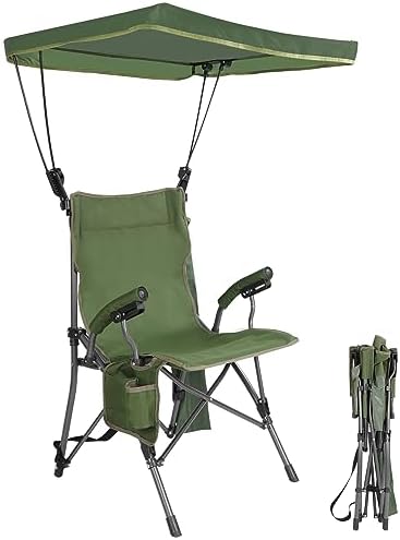 REDCAMP Oversized Folding Camping Chair for Adults Heavy Duty 250/300/330lb, Sturdy Steel Frame Outdoor Camp Chairs Portable Lawn Chair with High Back and Cup Holder…