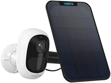 REOLINK Argus 2E Solar Wireless Security Camera - 2K Cameras for Home Security Indoor Outside, No Hub Needed, No Extra Subscription Fee, Smart Detection, Rechargeable Battery Powered