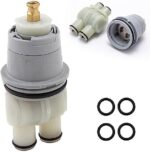 RP46074 Shower Valve Cartridge Assembly, Replacement for De-lta Tub/Shower Valves 13/14 Series, Universal Single-handle MulitChioce Faucet Repair Kit (White, 1PCS)