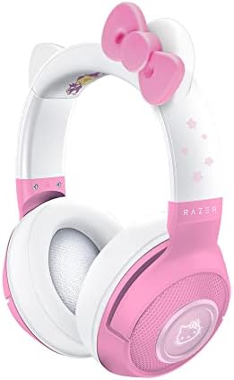 Razer Kraken BT Headset: Bluetooth 5.0-40ms Low Latency Connection - Custom-Tuned 40mm Drivers - Beamforming Microphone - Powered Chroma - Hello Kitty & Friends Edition