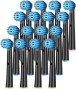 Replacement Toothbrush Heads for Oral B Braun Electric Toothbrush Replacement Heads, Electric Toothbrush Replacement Brush Heads for Oral B Replacement Heads Black…
