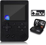 Retro Handheld Game Console,Handheld Game Console， 400+ Classical FC Games,Portable Gaming Kids Electronics with Color case Mini Video Games Gameboy Support Connecting TV & 2 Players,(Black)