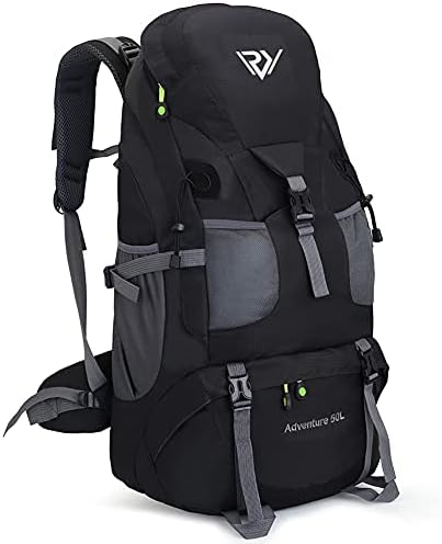 RuRu monkey 50L Hiking Backpack, Waterproof Lightweight Daypack for Outdoor Camping Travel