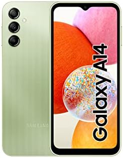 SAMSUNG Galaxy A14 (SM-A145P/DS) Dual SIM,128GB + 4GB, Factory Unlocked GSM, International Version (Fast Car Charger Bundle) - No Warranty - (Green)