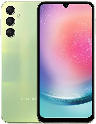 SAMSUNG Galaxy A24 4G LTE (128GB + 4GB) Unlocked Worldwide Latin Version (Only T-Mobile/Mint/Metro USA Market) 6.5" 50MP Triple Camera + (w/Fast 25w Wall Dual Charger) (Green)