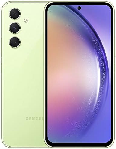 SAMSUNG Galaxy A54 5G + 4G LTE (128GB + 6GB) Unlocked Worldwide Dual Sim (Only T-Mobile/Mint/Metro USA Market) 6.4" 120Hz 50MP Triple Cam + (15W Wall Charger) (Awesome Lime (SM-A546M))