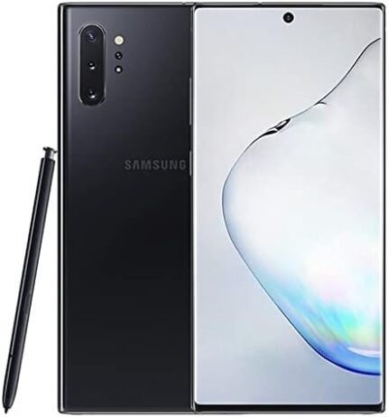 SAMSUNG Galaxy Note 10 (256GB, 8GB) 6.3" AMOLED, IP68 Water Resistant, Snapdragon 855, 4G LTE Fully Unlocked (T-Mobile, Verizon, Global) N970U (US Model w/ 256GB SD, Aura Black)