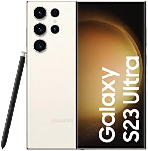 SAMSUNG Galaxy S23 Ultra 5G SM-S918B/DS 256GB 12GB RAM, 200 MP Camera, Factory Unlocked, NGP Wireless Charger Included – Cream