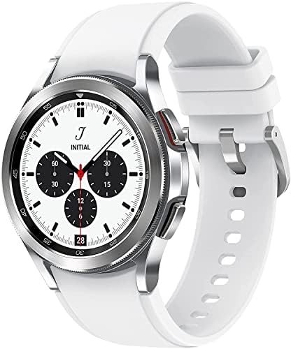 SAMSUNG Galaxy Watch 4 Classic 42mm Smartwatch with ECG Monitor Tracker for Health, Fitness, Running, Sleep Cycles, GPS Fall Detection, Bluetooth, US Version, Silver