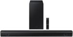 SAMSUNG HW-B550/ZA 2.1ch Soundbar w/Dolby Audio, DTS Virtual:X, Bass Boosted, Subwoofer Included, Adaptive Sound Lite, Bluetooth Multi Device Connection, Wireless Surround Compatible, 2022,Black