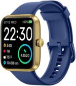 SKG Smart Watch, Fitness Tracker with 5ATM Swimming Waterproof, Health Monitor for Heart Rate, Blood Oxygen, Sleep, 1.7'' Touch Screen Bluetooth Smartwatch Fitness Watch for Android-iPhone iOS, V7