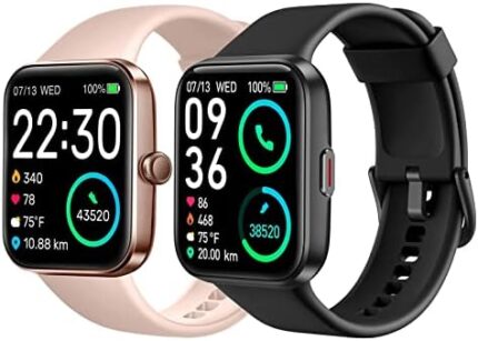SKG Smart Watch for Men Women Android iPhone, Smartwatch with Alexa Built-in & Bluetooth Call(Answer/Make Call) 1.69" Fitness Tracker with IP68 Waterproof, 60+ Sports, Heart Rate SpO2 Monitor, V7 Pro