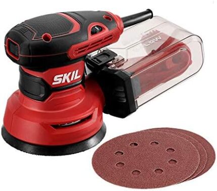 SKIL 5” Random Orbital Sander with Cyclonic Dust Box & 3pc Sanding Sheet - SR211601