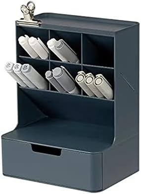 Saikvi Desk Organizer with Drawer Pen Holder Workspace Organizers Perfect Office Desk Accessories and Workspace Organizers for Home Office Organization