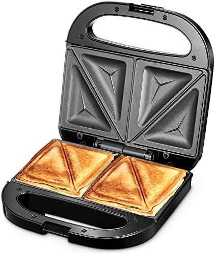 Sandwich Maker, Reemix Panini Press Sandwich Maker with Nonstick Surface Breakfast Sandwich Maker Easy to Clean and Storage, Indicator Light, Perfect for Breakfast Grilled Cheese Egg Bacon and Steak