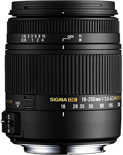 Sigma 18-250mm f3.5-6.3 DC Macro OS HSM for Canon (883101) (Renewed)