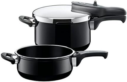 Silit "Sicomatic - T-Plus Duo Pressure Cooker, Black, 3/4.5 Litre