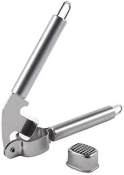 Simple Kitchen Manual Stainless Steel Garlic Press, Mini And Portable,Suitable For Travel,Camping,Etc.