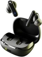 Skullcandy Smokin Bud In-Ear Wireless Earbuds, 20 Hr Battery, 50% Renewable Plastics, Microphone, Works with iPhone Android and Bluetooth Devices - Black