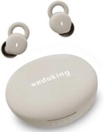 Smallest Invisible Sleep Earbuds Comfortable Noise Blocking Wireless Headphones for Sleeping Bluetooth Flat Ear Buds for Side Sleepers,Tiny Hidden Sleepbuds for Work Sports Ivory