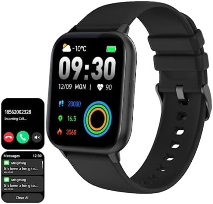 Smart Watch (Answer/Make Call),1.9" Smartwatch Fitness Tracker for Android and iOS Phones with Heart Rate Sleep Tracking, Multi Sport Modes, Blood Oxygen,Ai Voice Control,Fitness Watch for Women Men