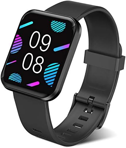 Smart Watch Fitness Tracker with Heart Rate Blood Oxygen Blood Pressure Sleep Monitor 8 Sports Modes Step Calorie Counter Activity Health Trackers IP68 Waterproof for Android Phones iPhone Women Men