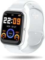 Smart Watch, Fitness Tracker with Sleep, Running Monitor, Pedometer, Music, IP67 Waterproof Sports Watch Activity Tracker with 1.69'' HD Touchscreen Compatible with iPhone & Android -White