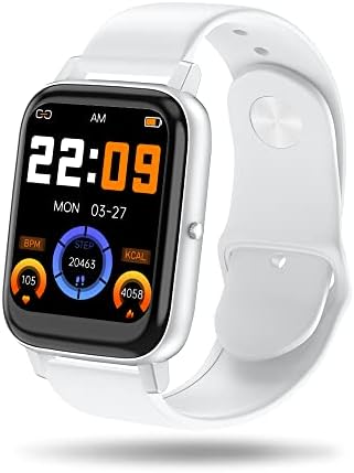 Smart Watch, Fitness Tracker with Sleep, Running Monitor, Pedometer, Music, IP67 Waterproof Sports Watch Activity Tracker with 1.69'' HD Touchscreen Compatible with iPhone & Android -White