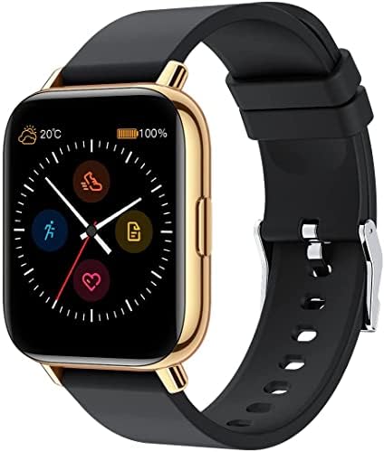 Smart Watch for Men Women, 1.69" Fitness Tracker 5ATM Waterproof Smartwatch with Blood Pressure Heart Rate Sleep Monitor 24 Sports Model Step Calories Counter Smart Watch for Android iPhone Compatible