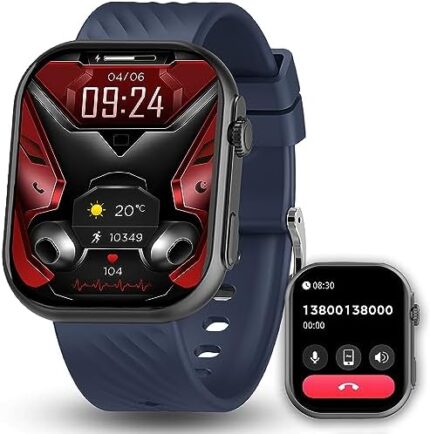 Smart Watch for Men Women 2.01" (Answer/Make Call) Fitness Tracker 100+ Sports Modes, Fitness Tracker with Heart Rate Monitor, Sleep, Blood Oxygen Smart Watches for iPhone Android Samsung(Grey)