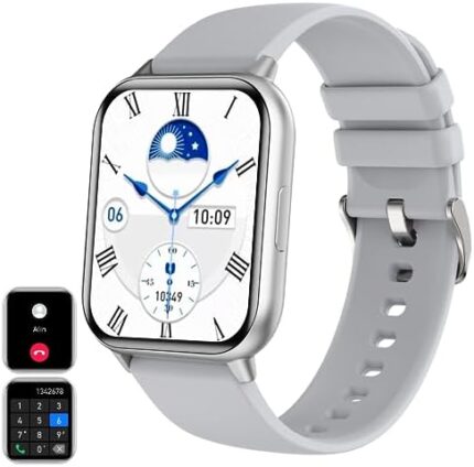 Smart Watch for Men Women, Bluetooth Activity Tracker Smartwatches for iPhone Android Phones with Answer/Make Calls/Text Message Receive, Health Fitness Sports Watch with Heart Rate SpO2 Sleep Monitor