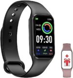 Smart Watch for Men Women - Oximeter (SpO2) Calorie Pedometer, Sleep and Heart Rate Monitor, 24 Sports Modes 1.47 Inch HD Screen, iP68 Waterproof, Compatible with Android and iOS Phones (2 Watch Band)