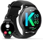Smart Watch for Men Women with Touch Screen,smartwatch with Voice Assistant&Message Reminders, Fitness Tracker Blood Oxygen Heart Rate, 100+ Sport Modes with IP68 Waterproof for Android iOS Black