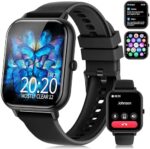 Smart Watch for Men Women(Answer/Make Calls),1.83" Fitness Tracker with Blood Pressure Heart Rate Sleep Monitor,Pedometer,123 Sport Modes,IP68 Waterproof Smartwatches Compatible with iPhone&Android