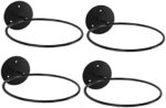 Sosoport 4pcs Plastic Storage Shelves Exercise Ball Stand Metal Organizer Shelf Wall Mount Storage Football Storage Holder Wall Mount Exercise Ball Holder Wall Mount Ball Rack Football Rack