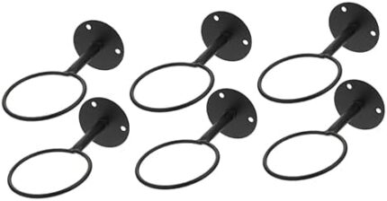 Sosoport 6 Pcs Ball Rack Soccer Rack Room Accessories for Men Basketball Display Shelf Clothing Racks for Home Portable Hanging Rack for Clothes Wall Storage Shelf Balls Rack Display Rack