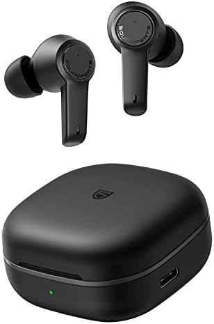 SoundPEATS T3 Wireless Earbuds Active Noise Cancelling Bluetooth 5.2 Headphones in-Ear ANC Earphones with Transparency Mode, Sound+ AI ENC Tech for Clear Calls, Touch Control, Immersive Stereo Sound