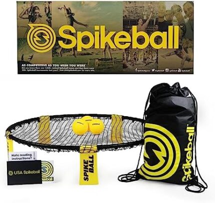 Spikeball 3 Ball Original Roundnet Game Set - Includes 3 Balls, net and Bag