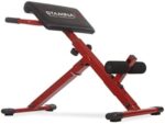 Stamina X Adjustable Ab, Back, and Core Strength Exercise Sit-Up Fitness Hyperextension Weight Bench for At-Home Workouts