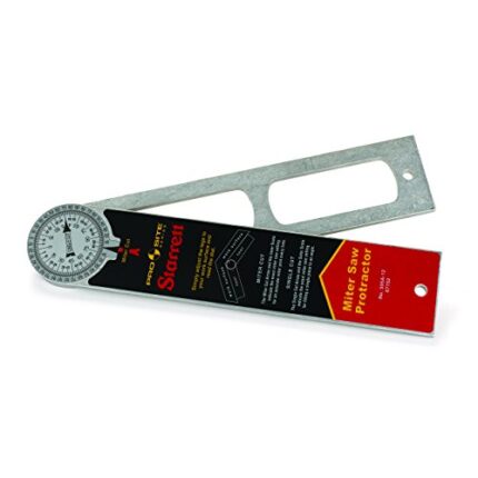 Starrett ProSite Miter Protractor Angle Finder with Two Laser Engraved Scales - Ideal for Carpenters, Plumbers, and DIY Home Improvement - 12" Aluminum - 505A-12