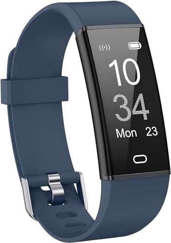 Stiive Fitness Tracker with Heart Rate Monitor, Waterproof Activity and Step Tracker for Women and Men, Pedometer Watch with Sleep Monitor & Calorie Counter, Call & Message Alert