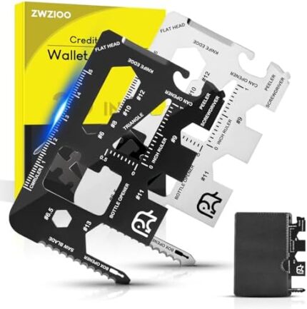 Stocking Stuffers for Men, Gifts for Men, 20 in 1 Wallet Credit Card Multitool, Cool Gadgets for Men, Christmas Birthday Gifts for Him Adult Husband Father Women, Dad Gifts from Daughter Son Wife