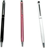 Stylus Pen for Touchscreen Devices, Tablets, iPads, iPhones, Multi-Function Capacitive Pen Ballpoint Ink Pen, Set of 3 Pens & Pen Refill