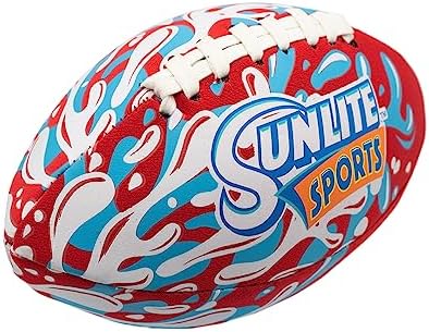 Sunlite Sports Waterproof Football, Outdoor Play, for Pool Beach Lake Park Water Toy, for Kids Children Teens Adults, Family Fun