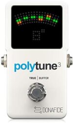 TC Electronic POLYTUNE 3 Ultra-Compact Polyphonic Tuner with Multiple Tuning Modes and Built-In BONAFIDE BUFFER