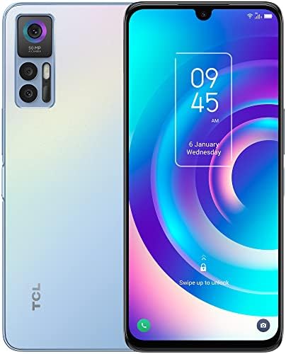 TCL 30 5G |2022|Cell Phone 5G Unlocked Smartphone, 4/128GB, 50MP Camera, 5010mAh, 6.7” FHD+ AMOLED Display, Android 12, US Verizon, Single-SIM, Dreamy Blue (NO Boost/Spectrum/Xfinity/Assurance)