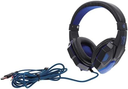 TIDTALEO Luminous Gaming Headset Headphones for Computer Gaming Headphones with Microphone Ear Pad Headset Ear Pad Headphone Headset with Mic Wired Headset abs Ear Pads Travel Stereo